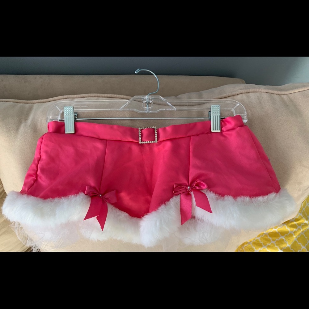 Victoria secret pink Santa skirt